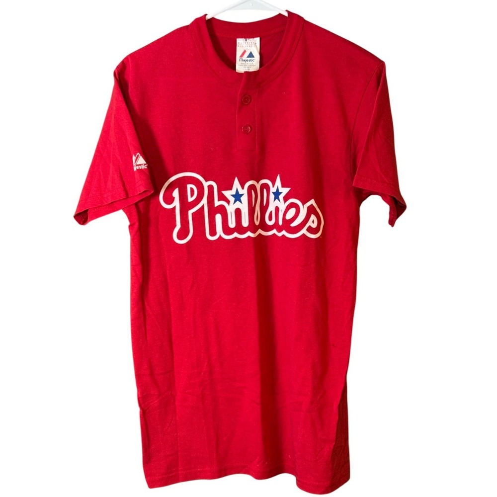 Philadelphia Phillies Majestic Red (Coach) T-Shirt M
